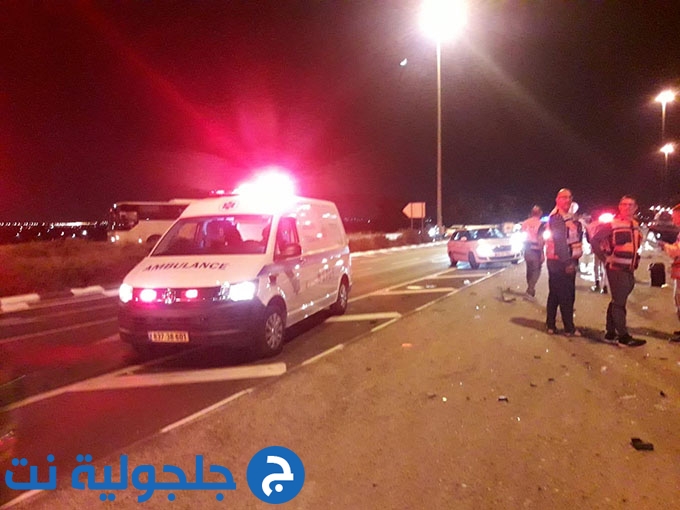 اصابة 10 اشخاص بحادث طرق على شارع 6 قرب مفرق نتسني عوز